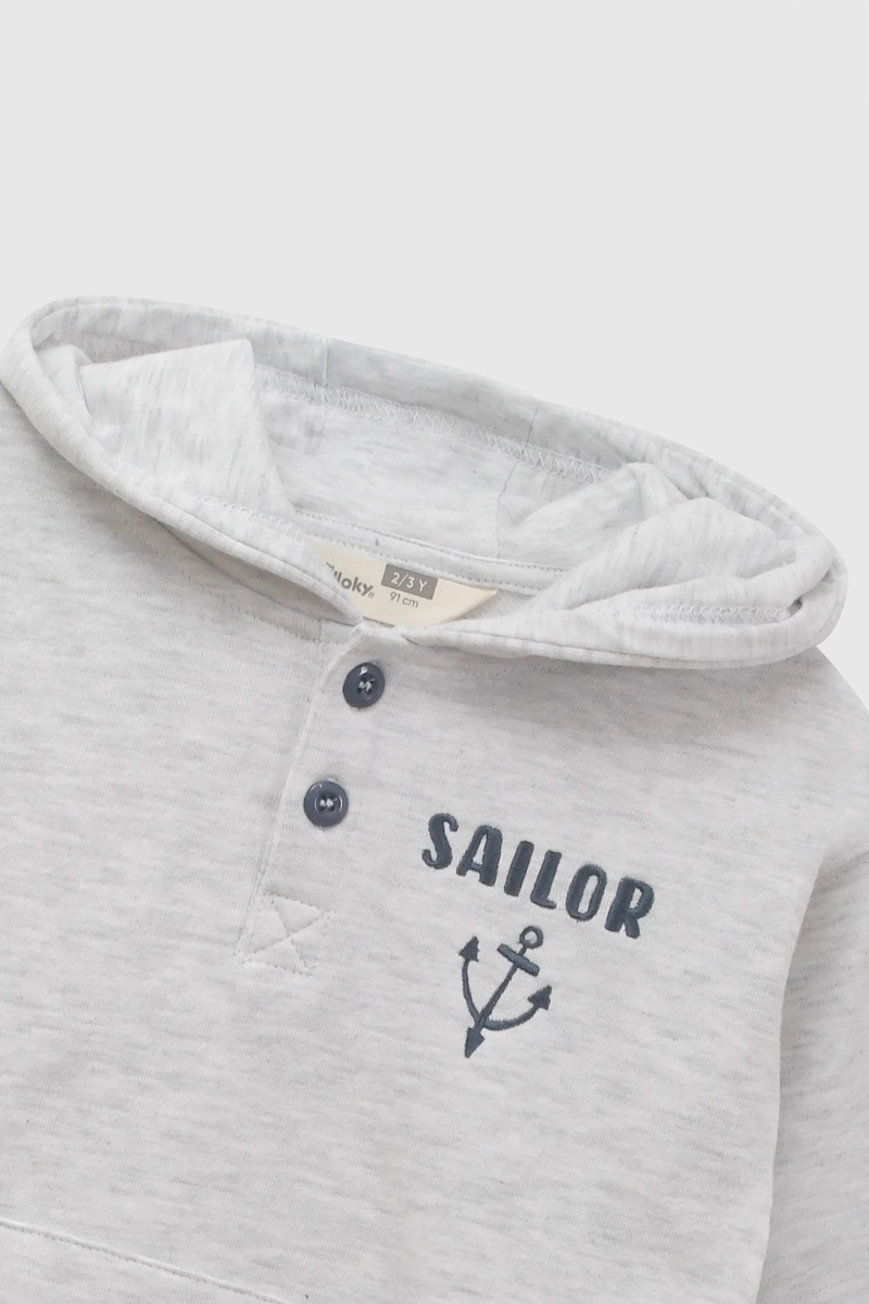 POLERON NAVY GRIS NIÑO 6-9M A 4-5A COLLOKY - 3