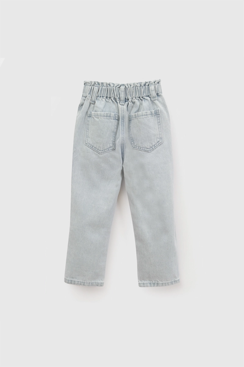 JEANS MEZCLILLA ESTRELLAS CELESTE NIÑA 6-9M A 4-5A COLLOKY - 2