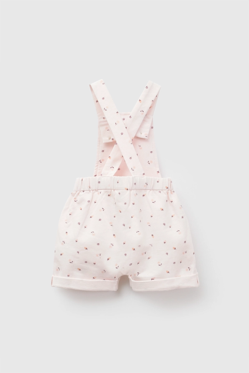 JARDINERA FLORES POLYCOTTON ROSADO CLARO NIÑA 0-3M A 9-12M COLLOKY - 2