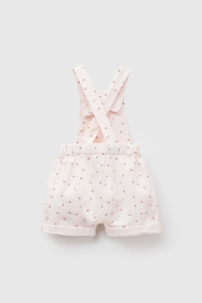 JARDINERA FLORES POLYCOTTON ROSADO CLARO NIÑA 0-3M A 9-12M COLLOKY - 3
