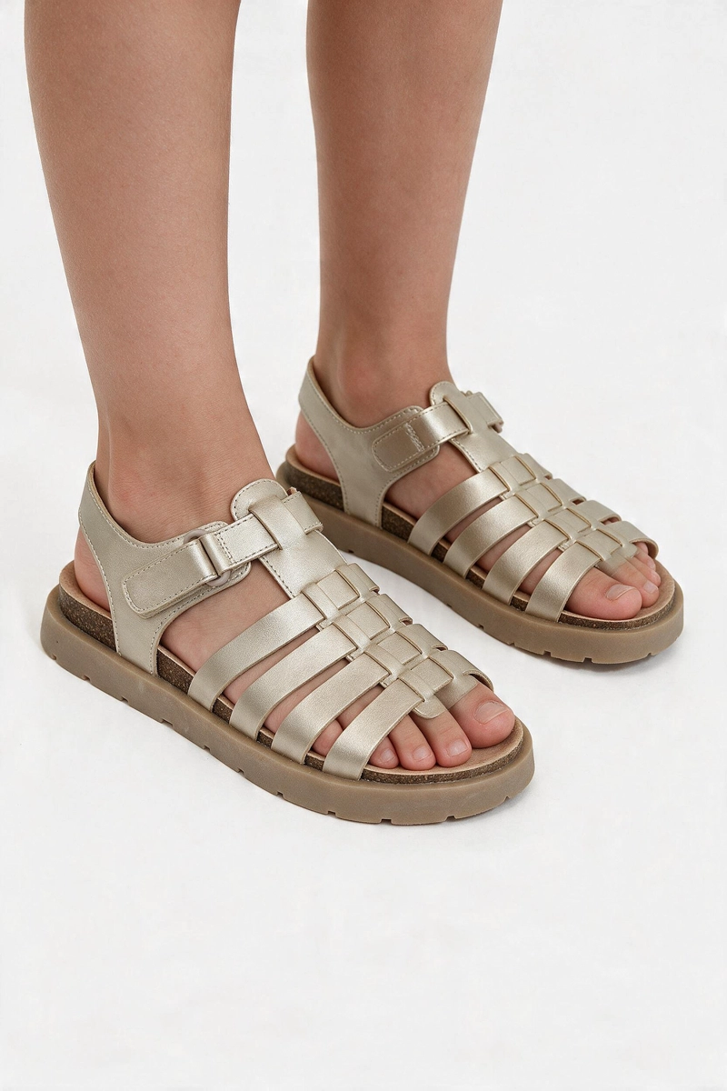 SANDALIA FRANCISCANA AMARILLA NIÑA 28-38 COLLOKY - 2