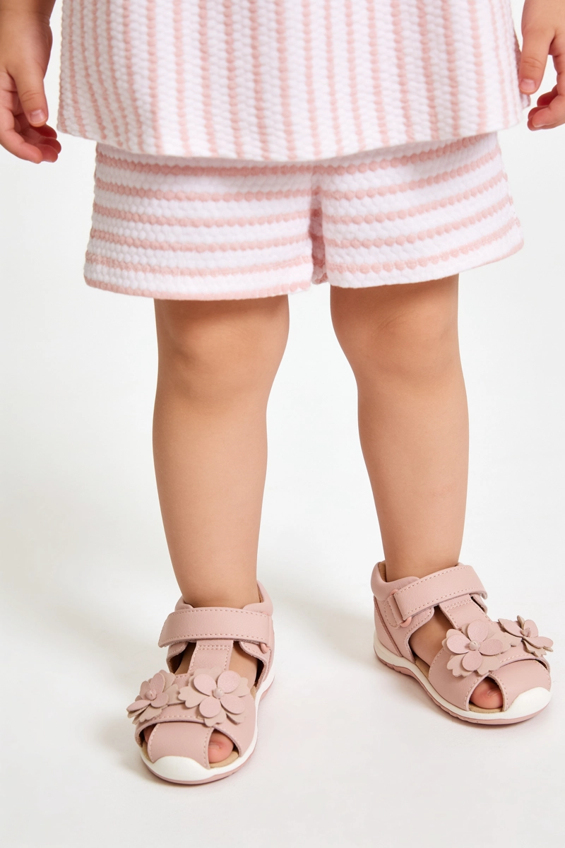 SANDALIA VELCRO NIÑA PRIMEROS PASOS ROSADO 18-21 - 2