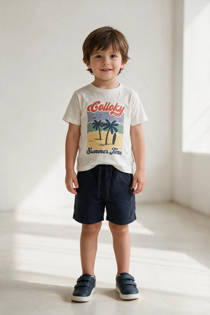 BERMUDA AZUL NIÑO 6-9M A 4-5A COLLOKY - 2