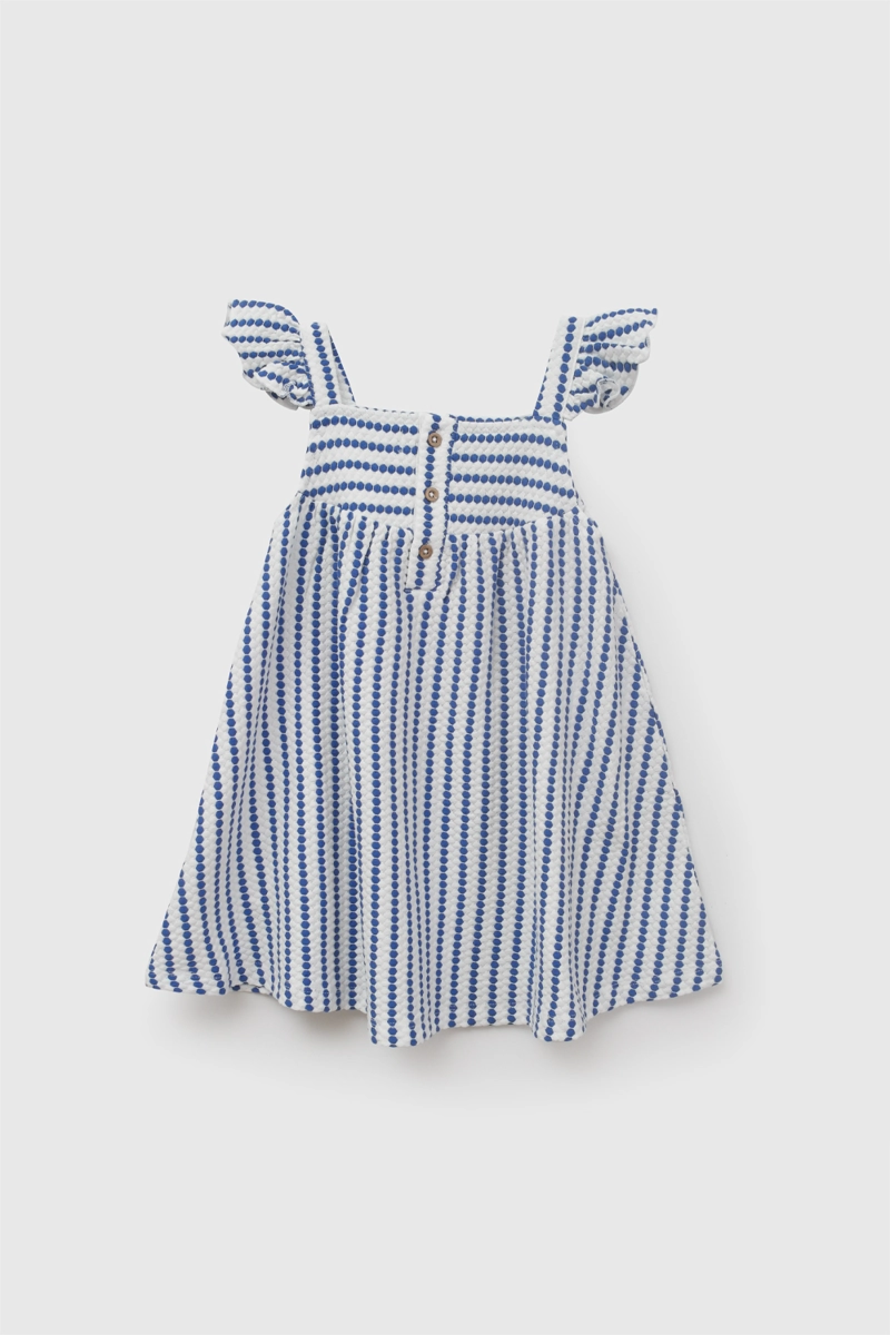 VESTIDO RAYAS MULTICOLOR NIÑA 6-9M A 4-5A COLLOKY - 1