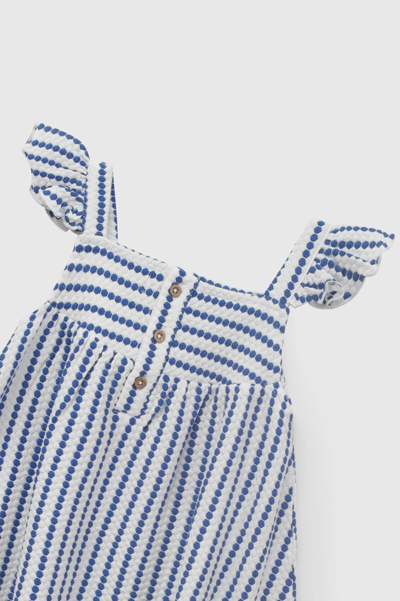 VESTIDO RAYAS MULTICOLOR NIÑA 6-9M A 4-5A COLLOKY - 4
