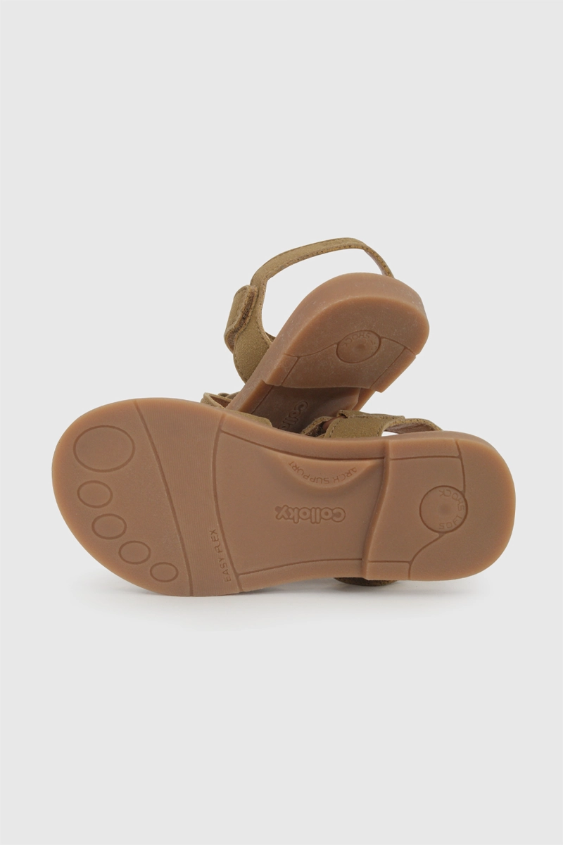 SANDALIA FLORES NIÑA CAMINANTE BEIGE 21-27 - 4