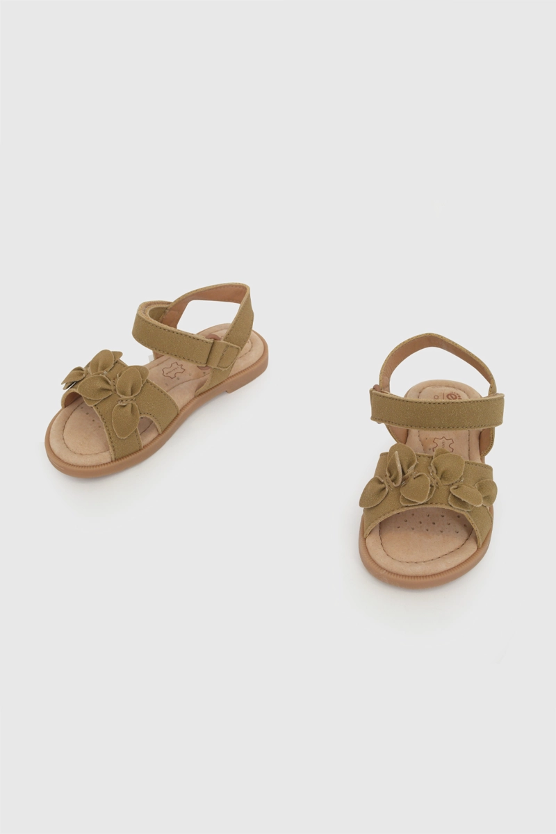 SANDALIA FLORES NIÑA CAMINANTE BEIGE 21-27 - 5