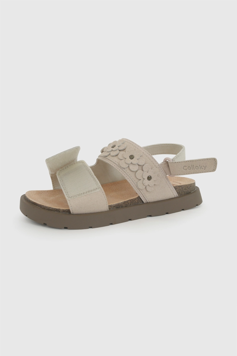 SANDALIA FLORES BEIGE NIÑA 28-38 COLLOKY - 7