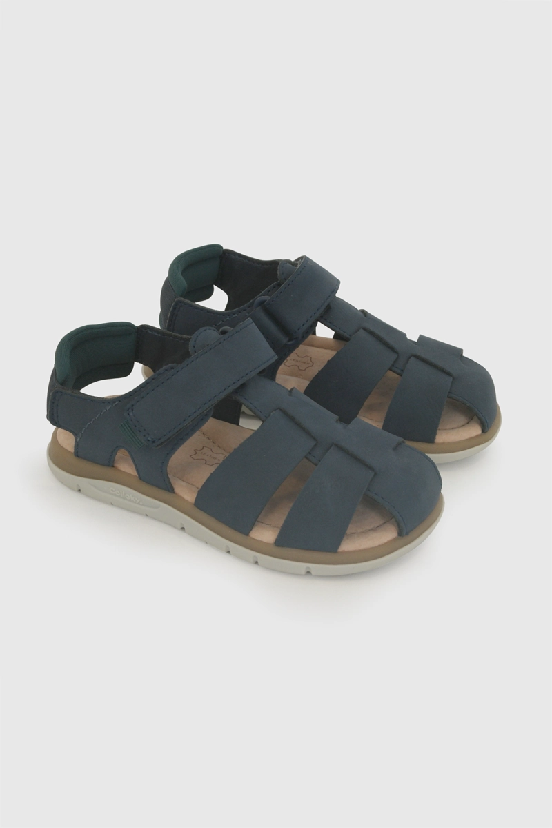 SANDALIA FRANCISCANA AZUL NIÑO 21-27 COLLOKY - 1
