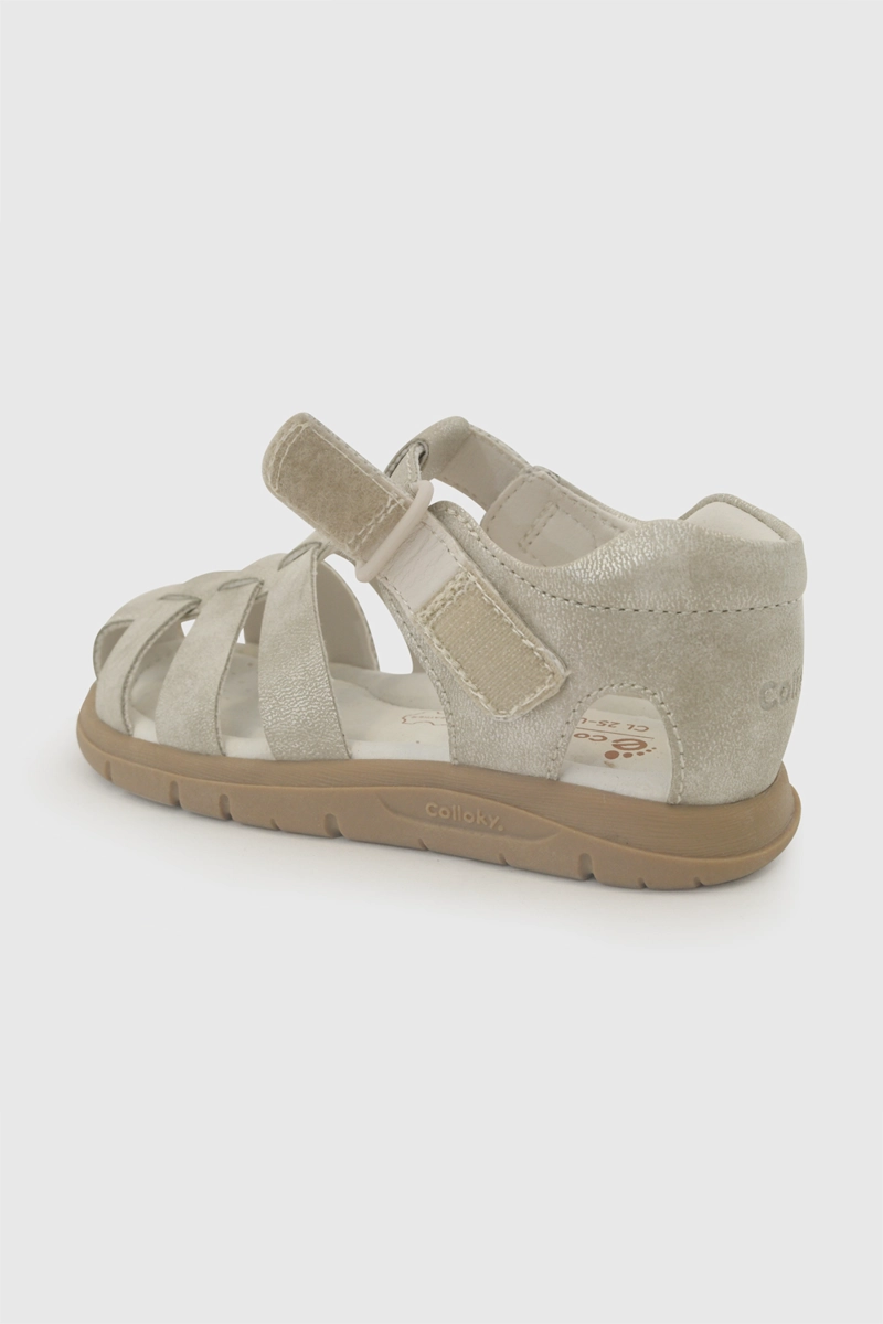 SANDALIA FRANCISCANA AMARILLA NIÑA 21-27 COLLOKY - 7