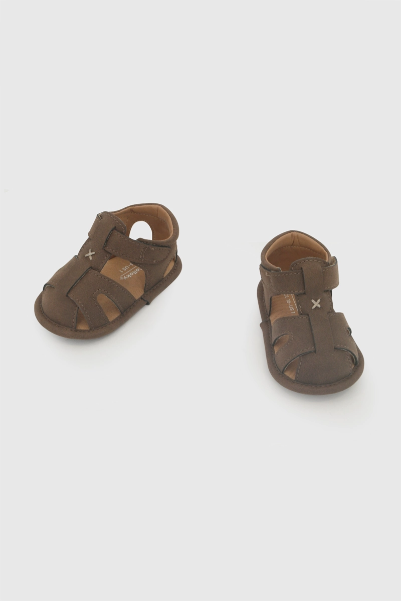 SANDALIA VELCRO CAFE NIÑO 14-18 COLLOKY - 5