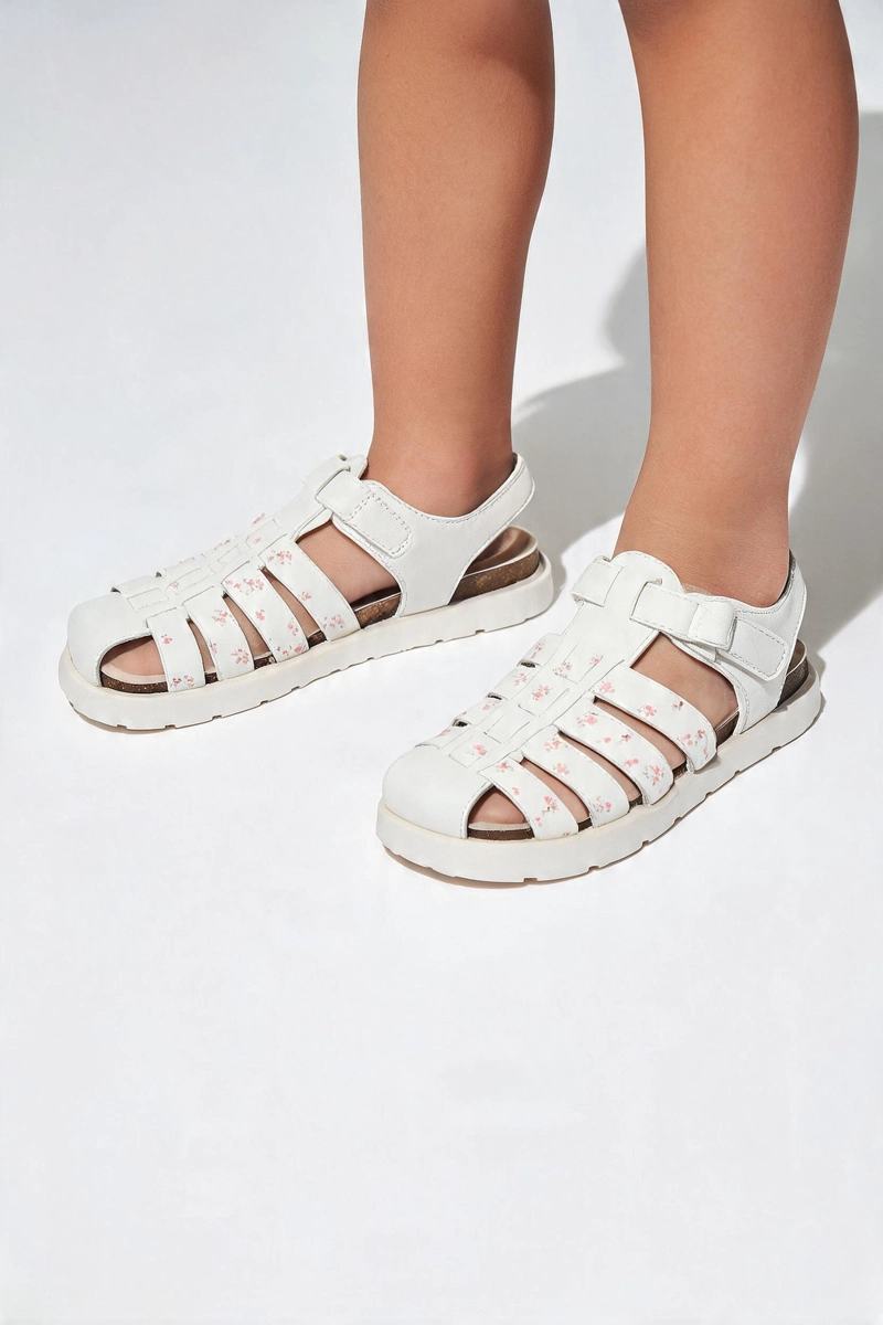 SANDALIA FRANCISCANA BLANCA NIÑA 28-38 COLLOKY - 2