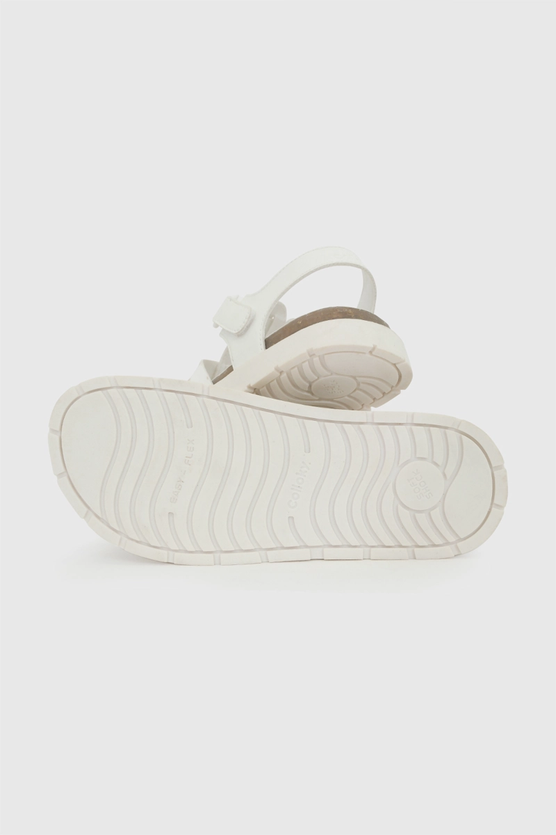 SANDALIA FRANCISCANA BLANCA NIÑA 28-38 COLLOKY - 4