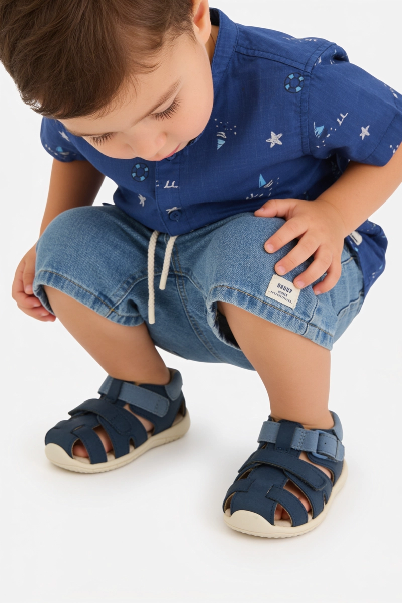 SANDALIA VELRCRO AZUL NIÑO 18-21 COLLOKY - 2