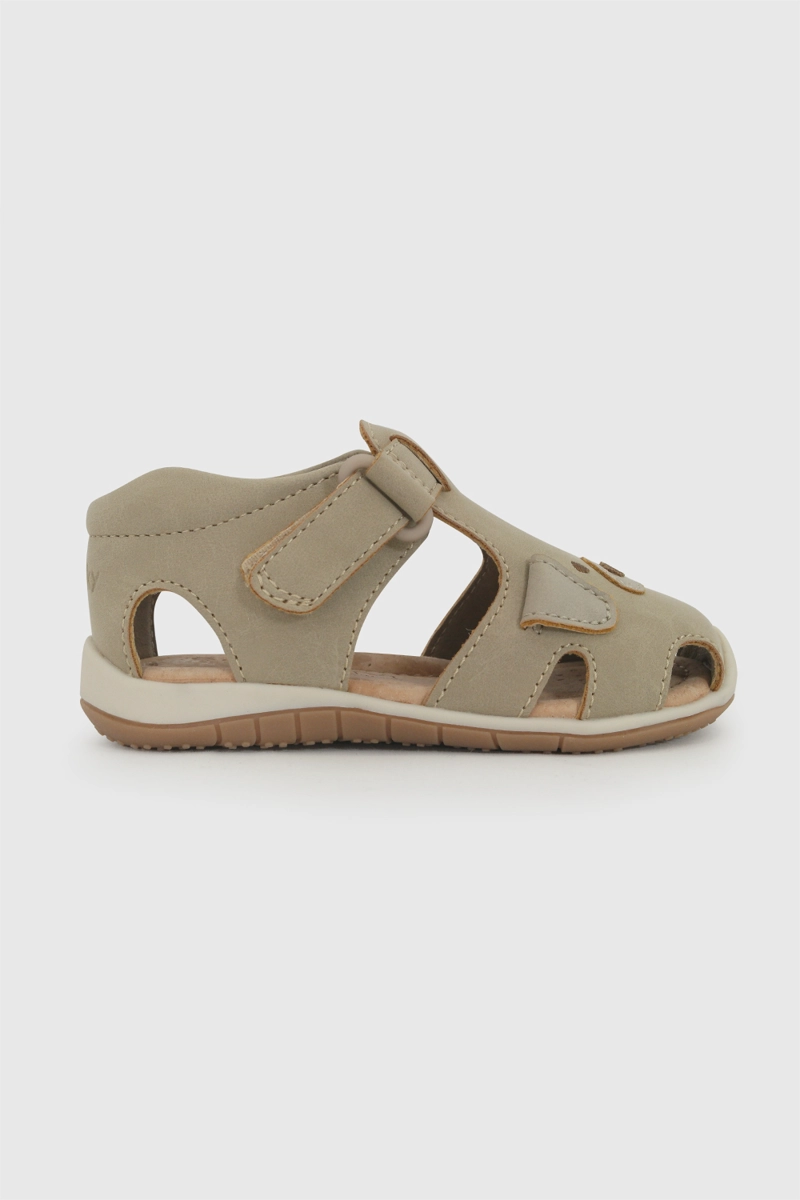 SANDALIA VELCRO BEIGE NIÑO 18-21 COLLOKY - 3