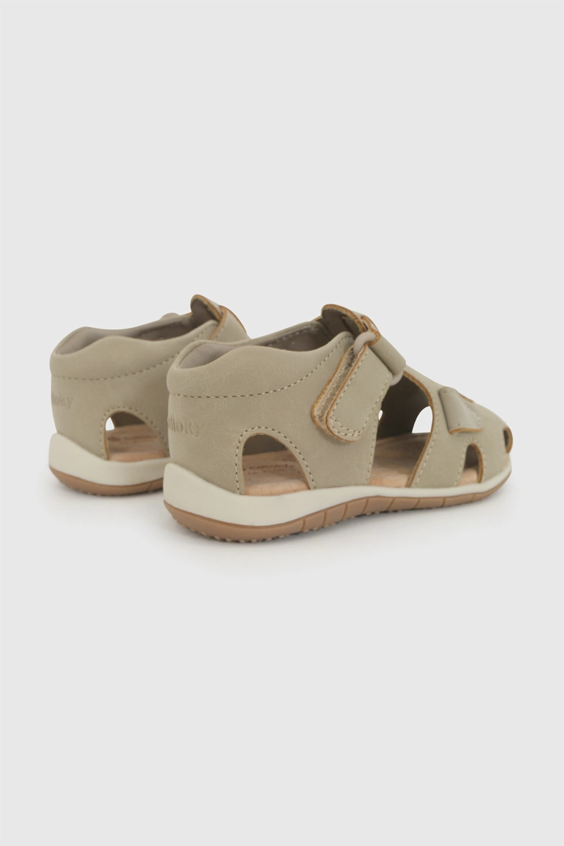 SANDALIA VELCRO BEIGE NIÑO 18-21 COLLOKY - 6