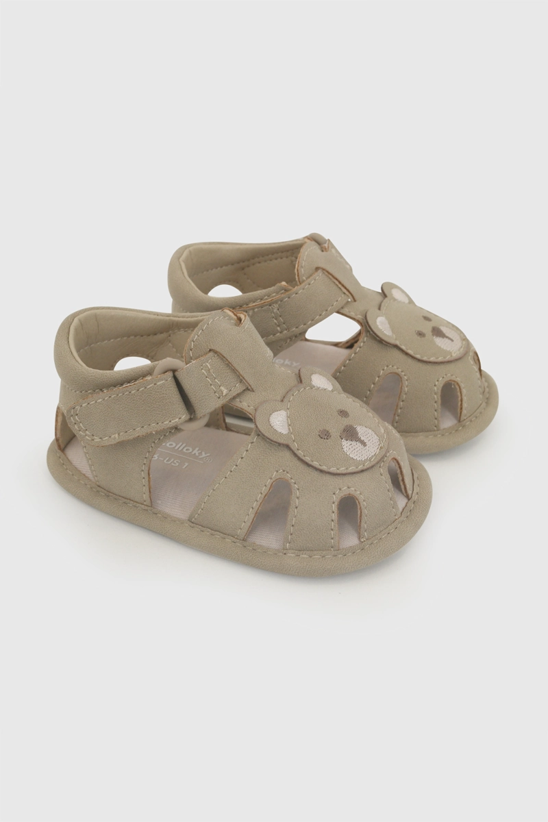 SANDALIA VELCRO BEIGE NIÑO 14-18 COLLOKY - 1