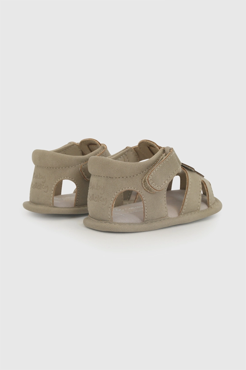 SANDALIA VELCRO BEIGE NIÑO 14-18 COLLOKY - 5