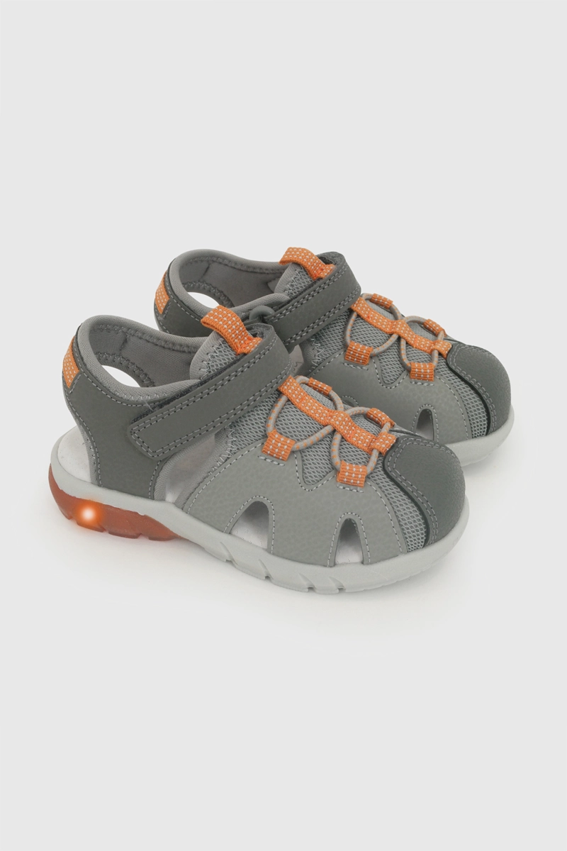 SANDALIA LUCES GRIS NIÑO 21-27 COLLOKY - 1
