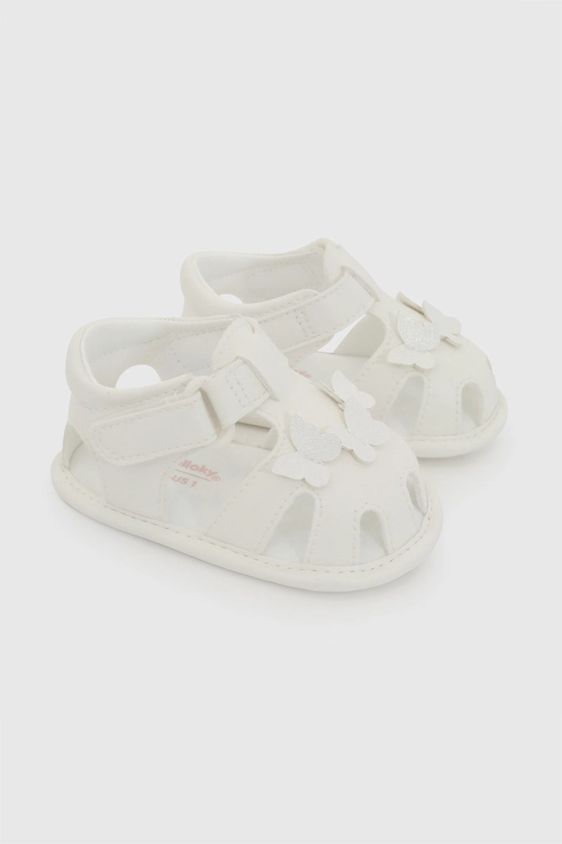 SANDALIA CON VELCRO BLANCO NIÑA 14-18 - 1