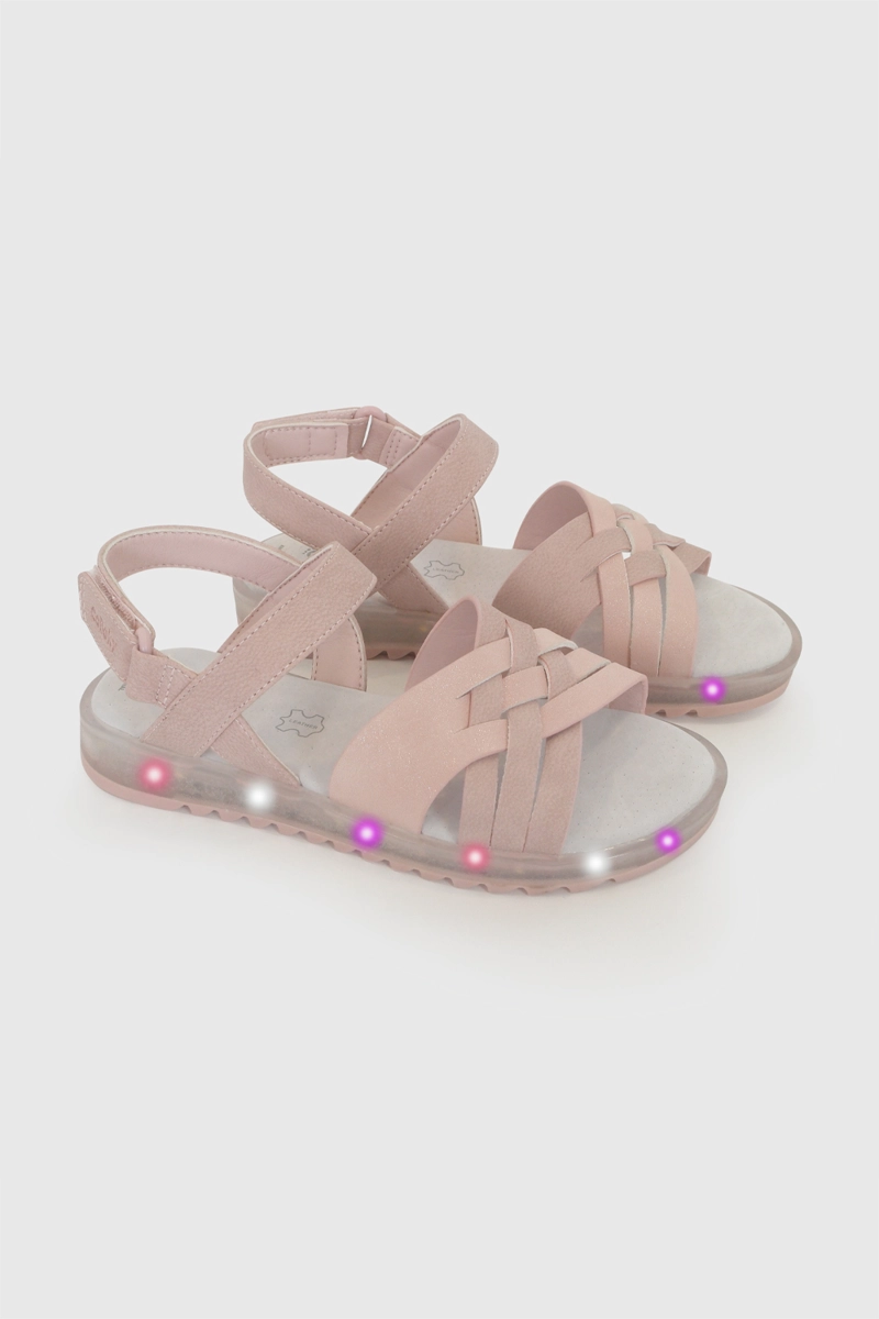 SANDALIA LUCES ROSADA NIÑA 28-33 COLLOKY - 1