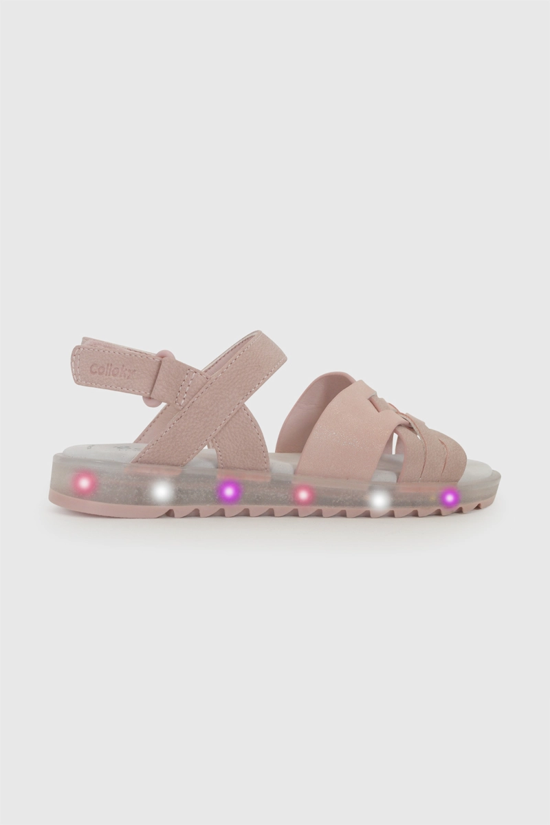 SANDALIA LUCES ROSADA NIÑA 28-33 COLLOKY - 2