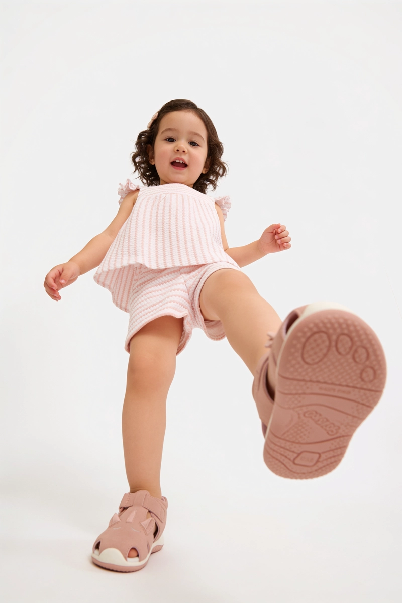 SANDALIA VELCRO NIÑA ROSADO 18-21 - 2