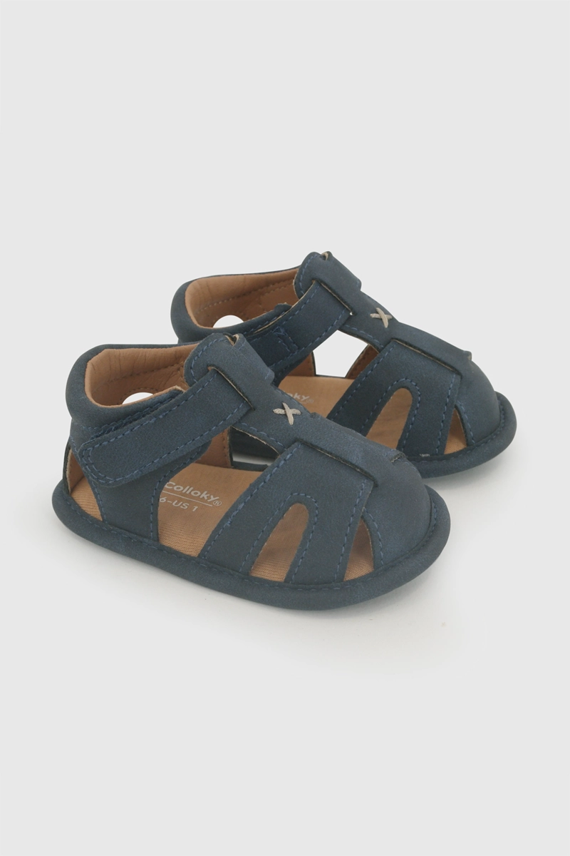 SANDALIA VELRCRO AZUL NIÑO 14-18 COLLOKY - 1