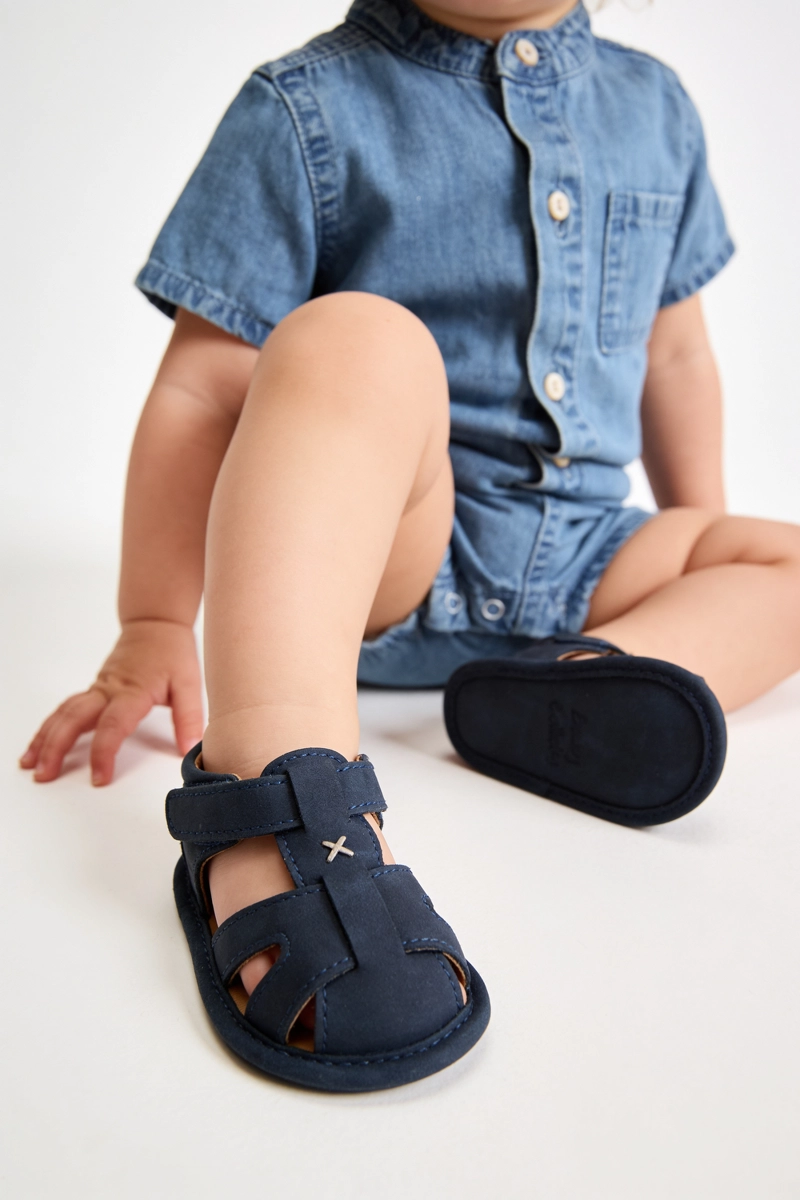 SANDALIA VELRCRO AZUL NIÑO 14-18 COLLOKY - 2