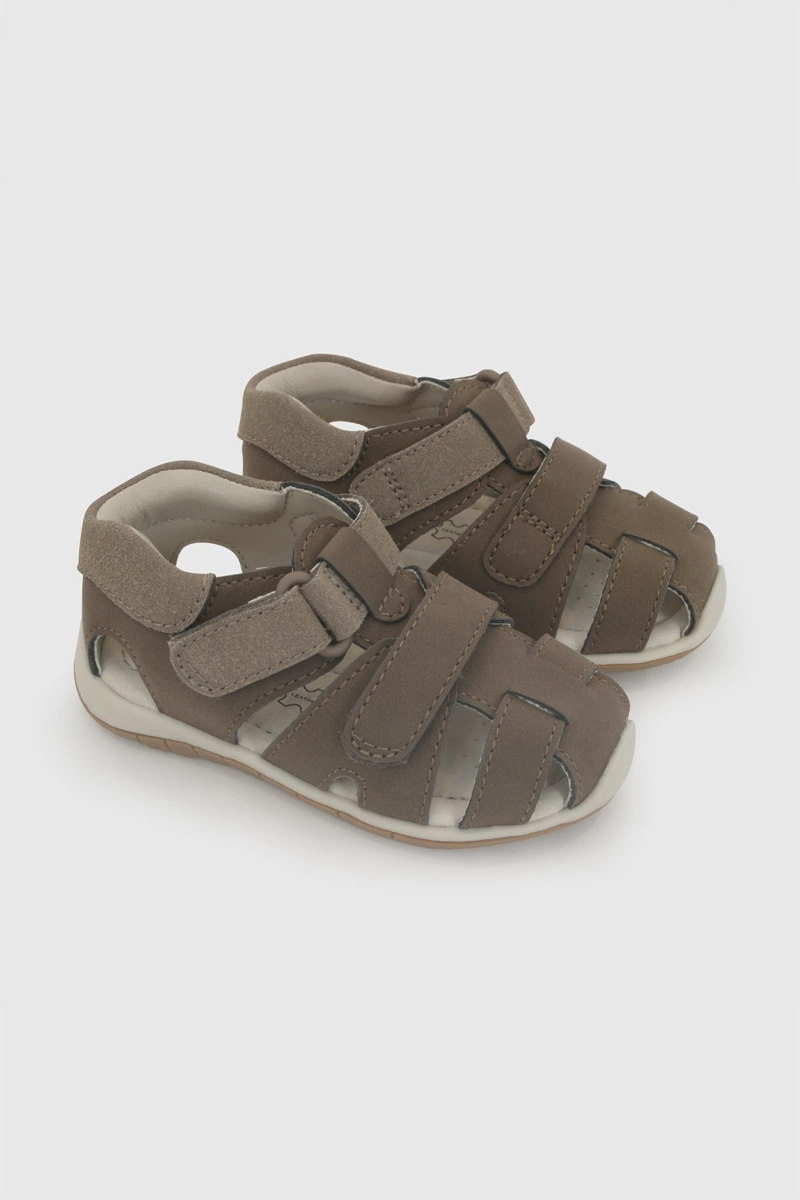 SANDALIA VELCRO CAFE NIÑO 18-21 COLLOKY - 1
