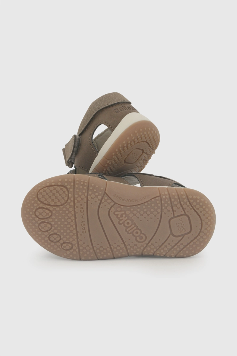 SANDALIA VELCRO CAFE NIÑO 18-21 COLLOKY - 4
