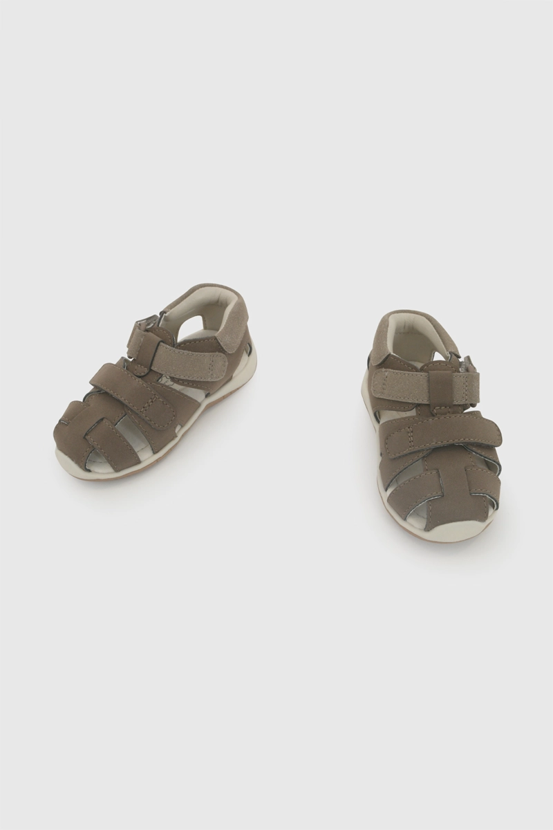 SANDALIA VELCRO CAFE NIÑO 18-21 COLLOKY - 5