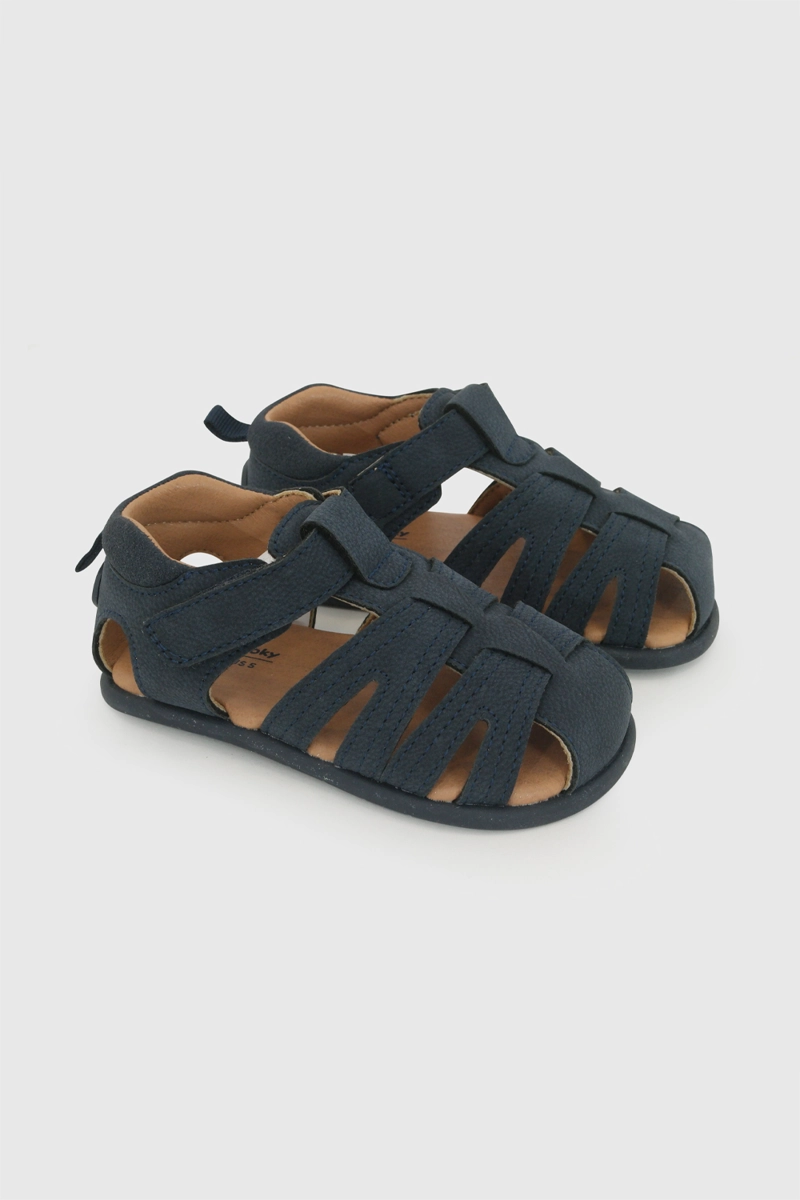 SANDALIA FRANCISCANA AZUL NIÑO 18-21 COLLOKY - 1