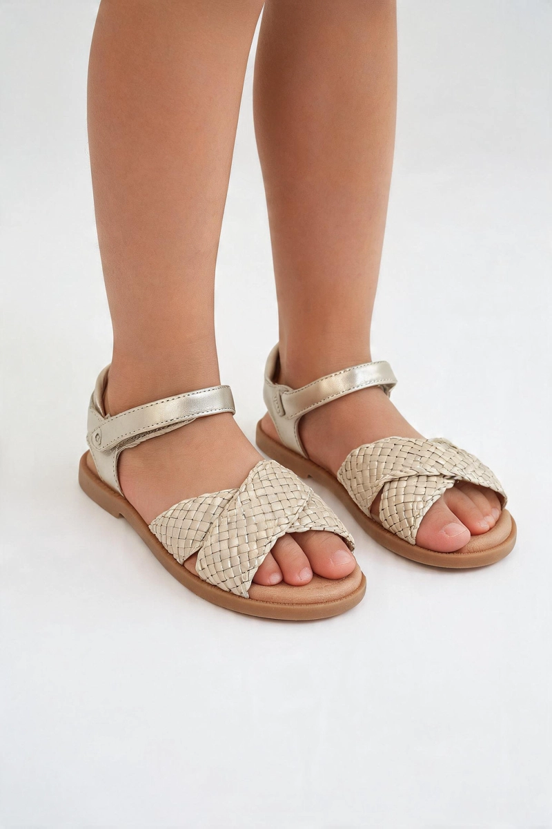 SANDALIA TRENZADA AMARILLA NIÑA 28-38 COLLOKY - 2