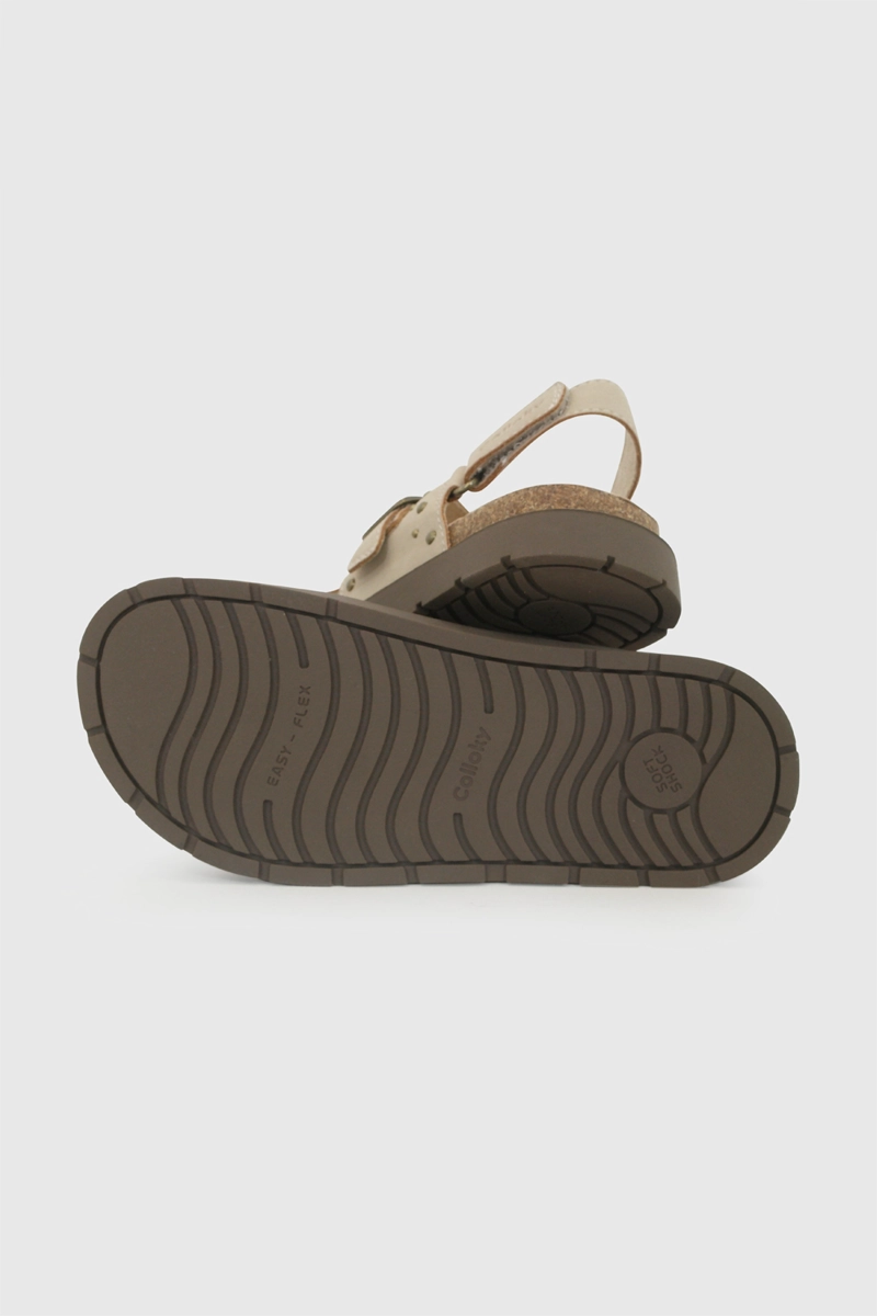 SANDALIA CORCHO BEIGE NIÑA 28-38 COLLOKY - 4