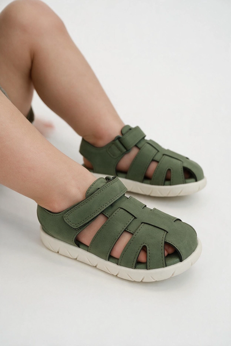 SANDALIA NIÑO CAMINANTE VERDE 21-27 - 2
