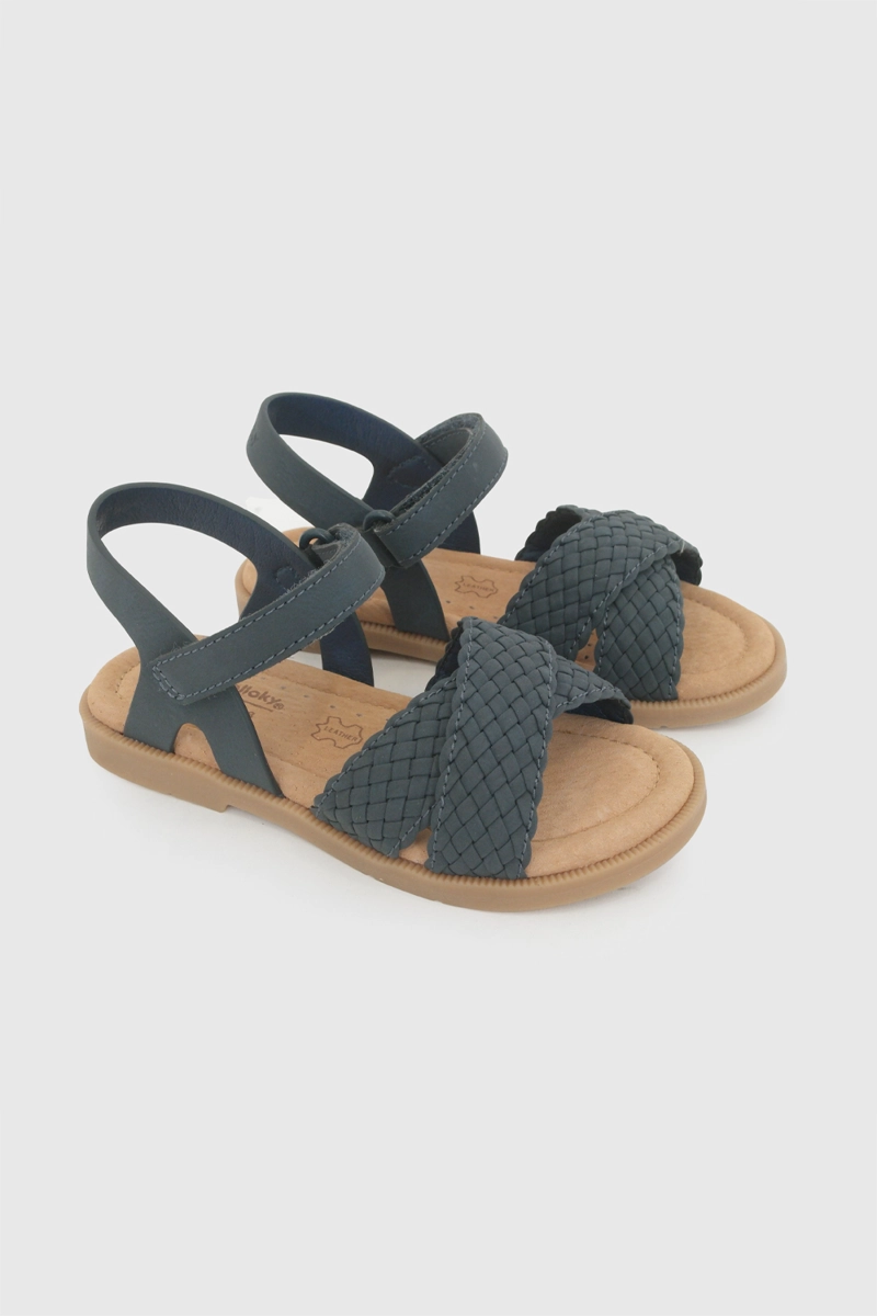 SANDALIA TRENZADA AZUL NIÑA 21-27 COLLOKY - 1