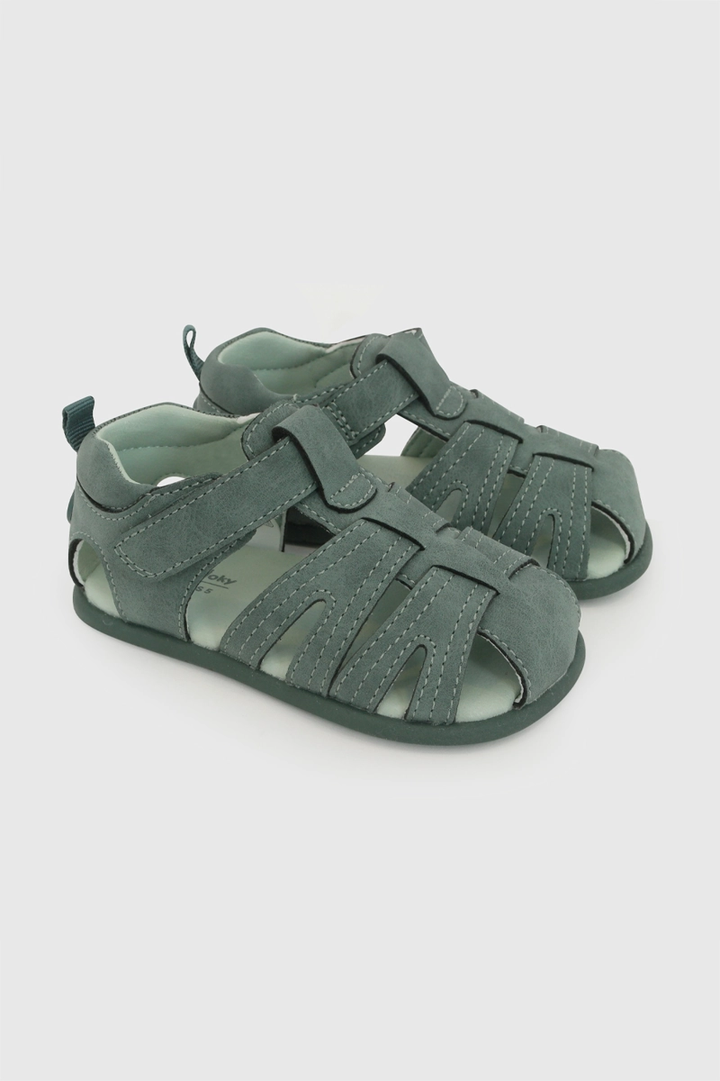 SANDALIA FRANCISCANA VERDE NIÑO 18-21 COLLOKY - 1