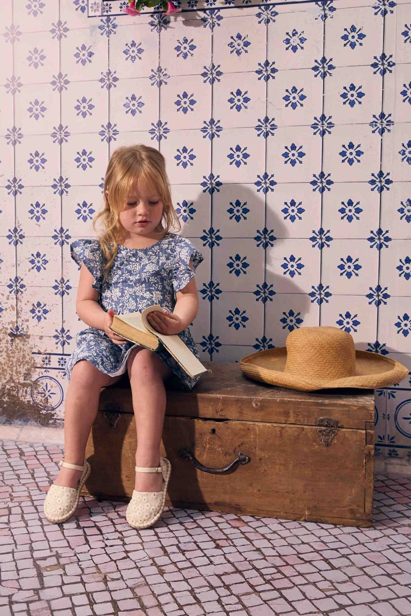 ALPARGATA FLORES BEIGE NIÑA 21-27 COLLOKY - 2