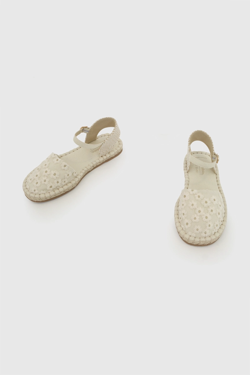ALPARGATA FLORES BEIGE NIÑA 28-33 COLLOKY - 5