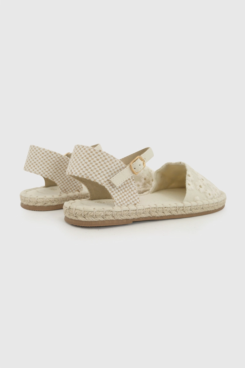 ALPARGATA FLORES BEIGE NIÑA 28-33 COLLOKY - 6