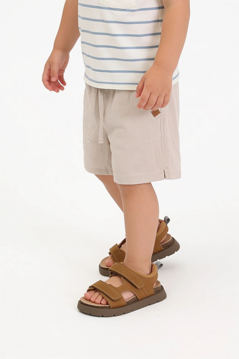 SANDALIA VELCRO BEIGE NIÑO 21-27 COLLOKY - 2