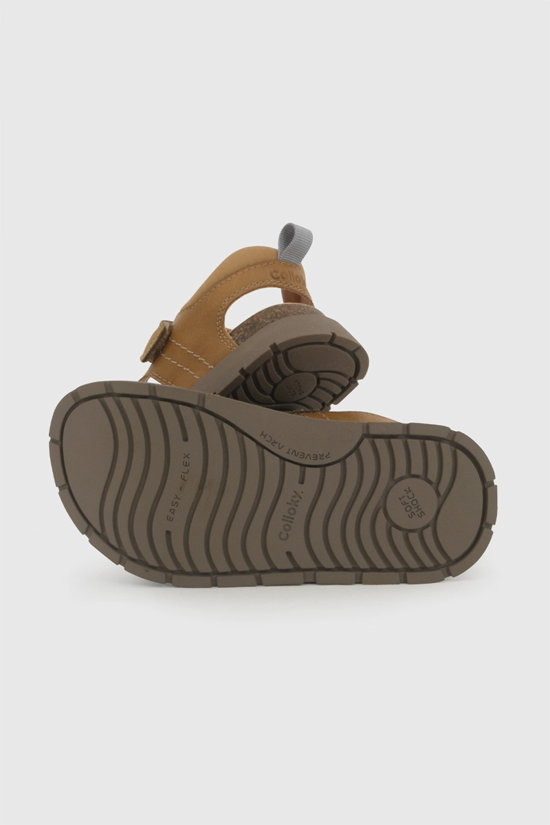 SANDALIA VELCRO BEIGE NIÑO 21-27 COLLOKY - 4