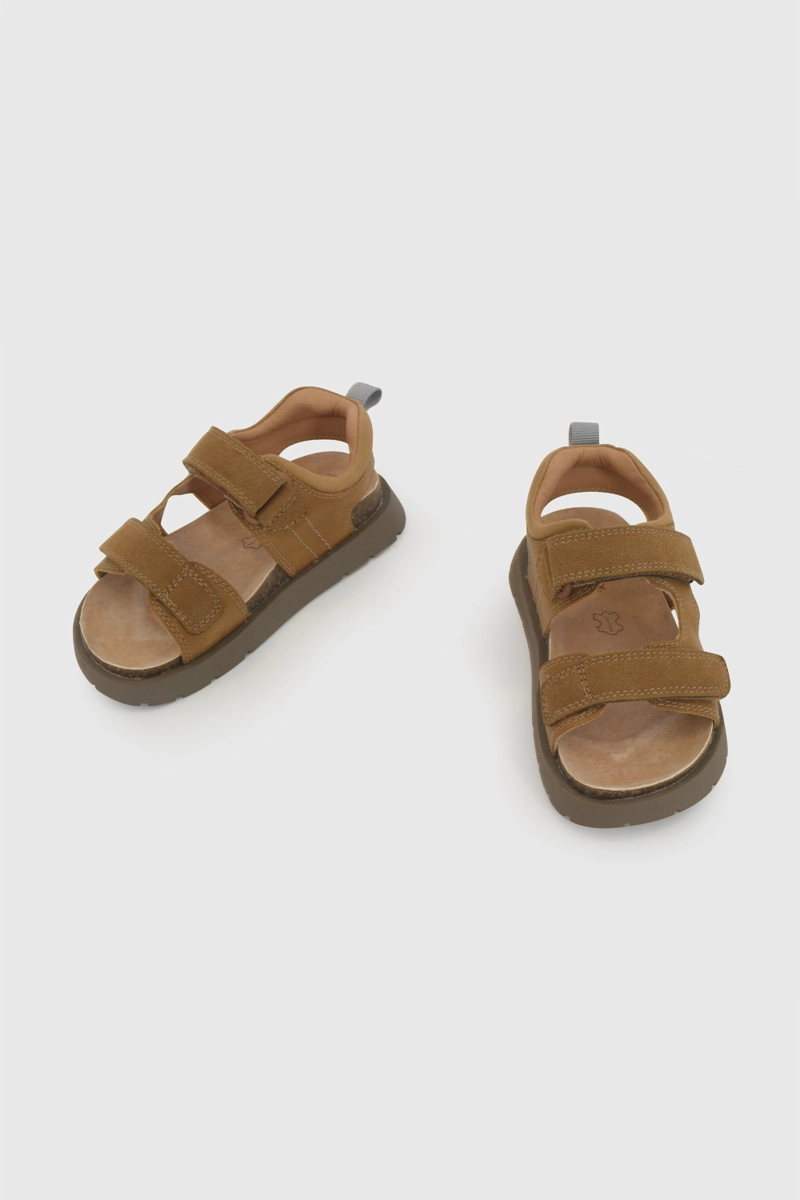 SANDALIA VELCRO BEIGE NIÑO 21-27 COLLOKY - 5