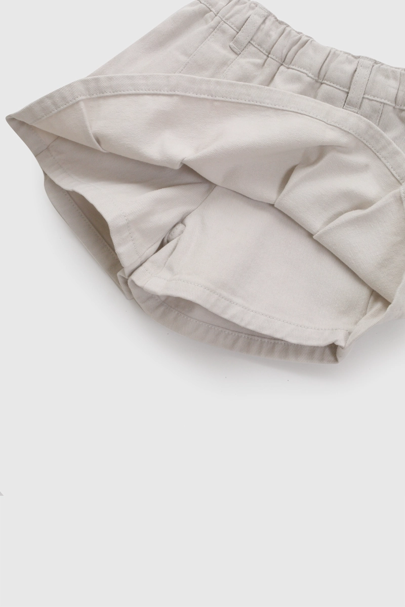 FALDA SHORT GABARDINA BEIGE NIÑA 6-9M A 4-5A COLLOKY - 3