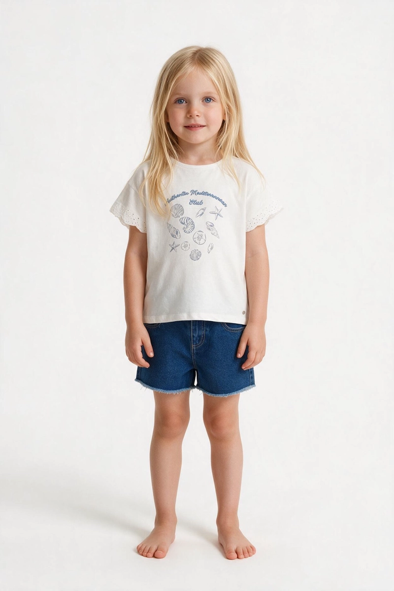 SHORT JEANS CELESTE NIÑA 3-4A A 12-13A COLLOKY - 2