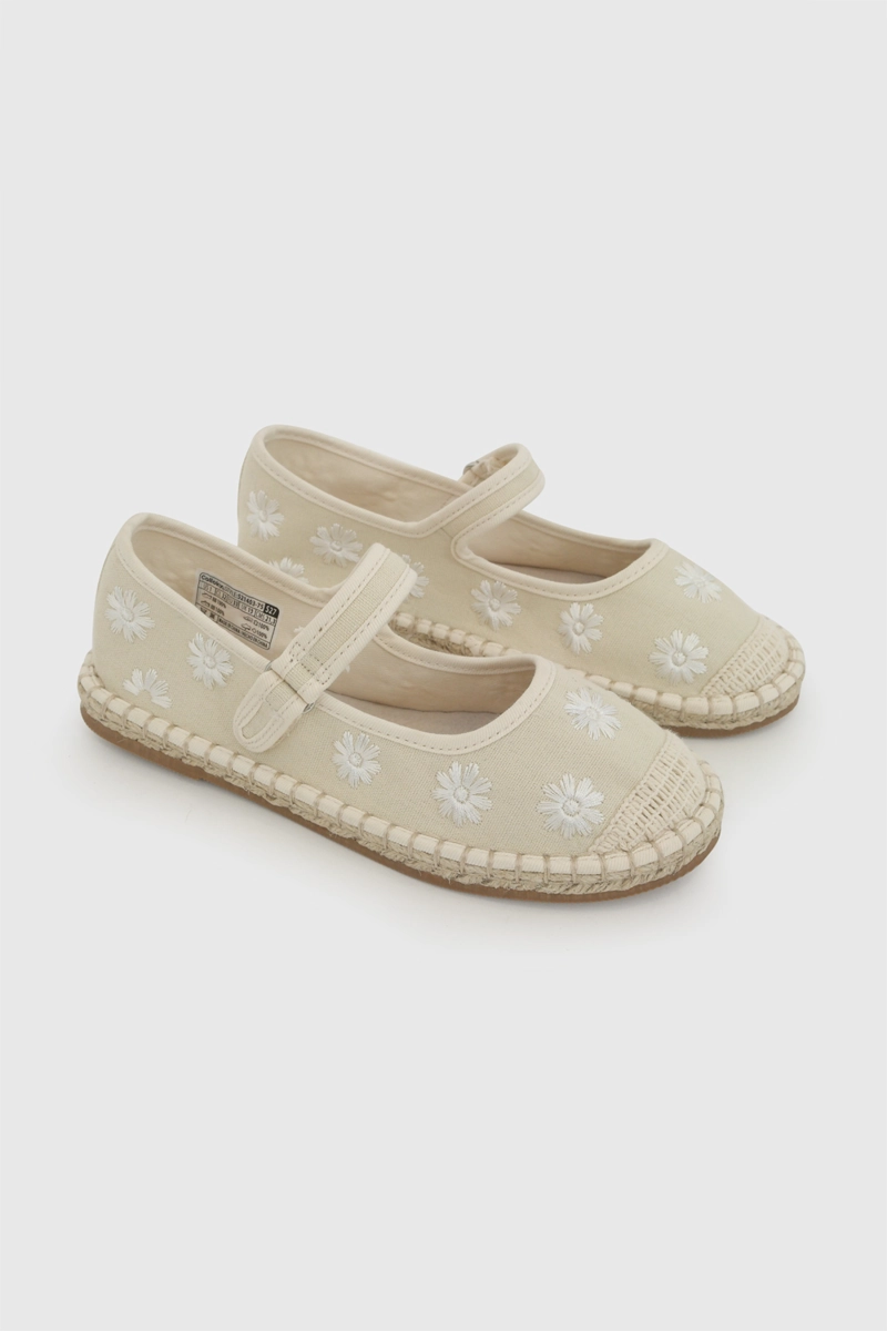 BALLERINA FLORES BEIGE NIÑA 28-38 COLLOKY - 1