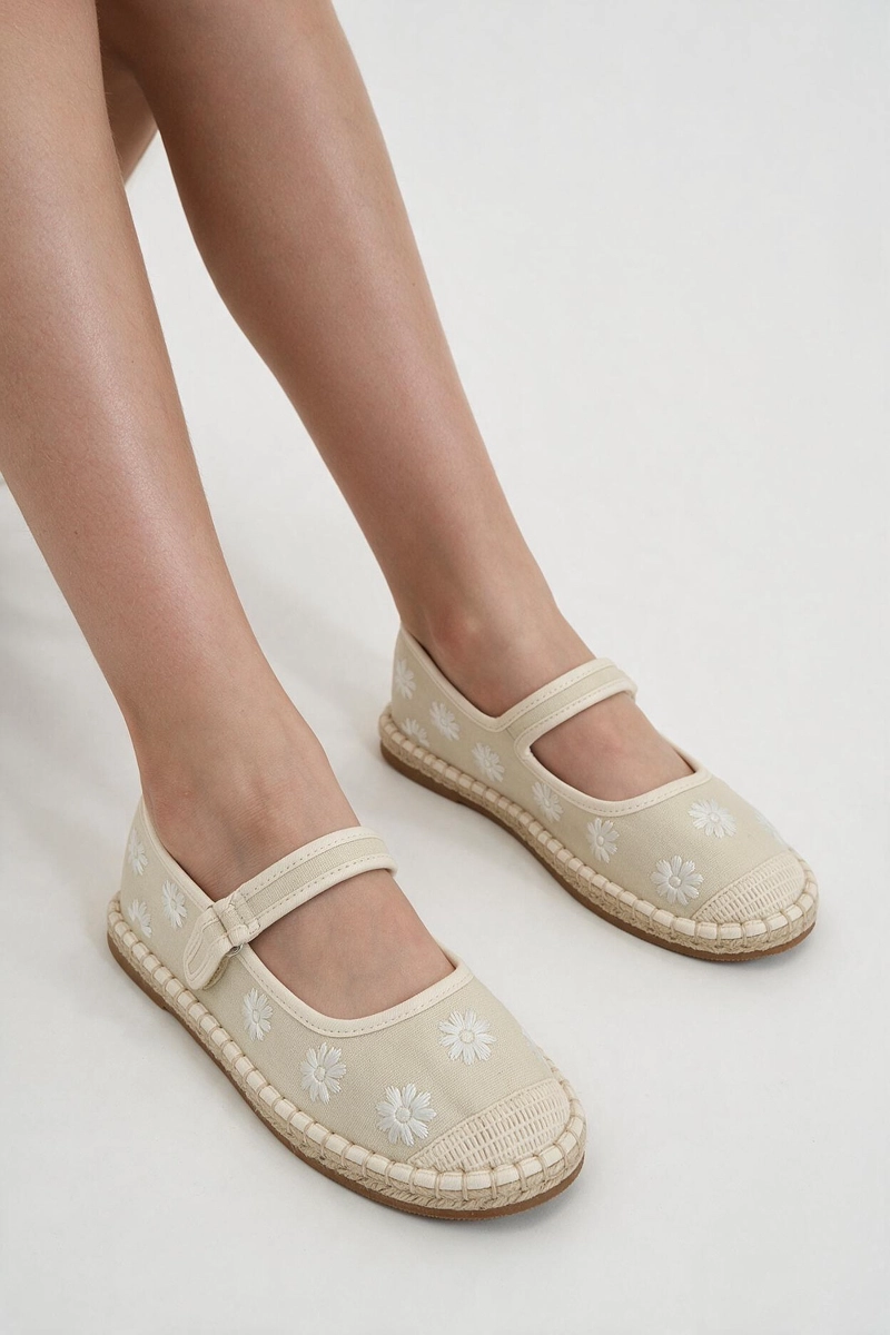 BALLERINA FLORES BEIGE NIÑA 28-38 COLLOKY - 2