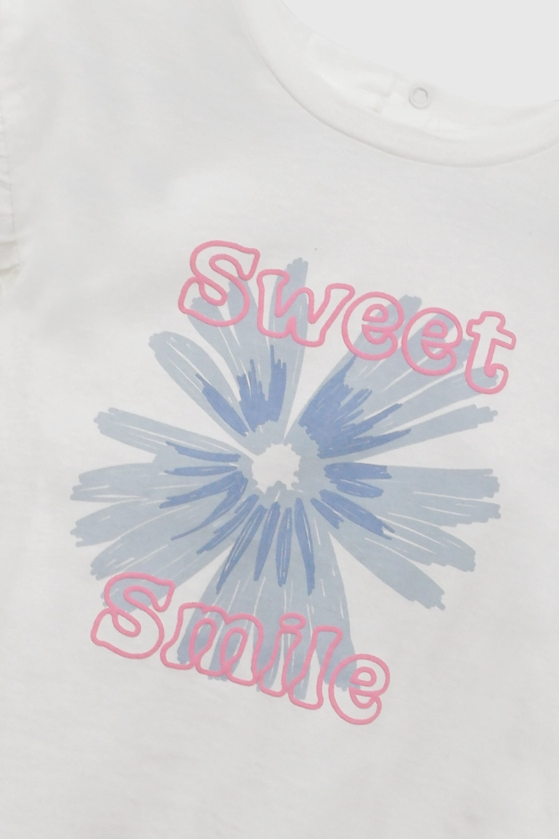POLERA FLOR BLANCO NIÑA 6-9M A 4-5A COLLOKY - 4