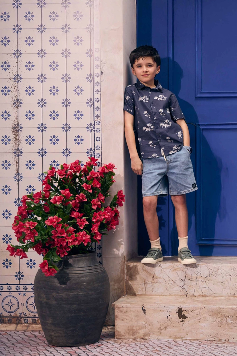 CAMISA POPELINA CELESTE NIÑO 3-4A A 12-13A COLLOKY - 5